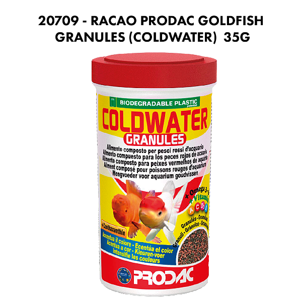 RACAO PRODAC GOLDFISH GRANULES (COLDWATER) 100G