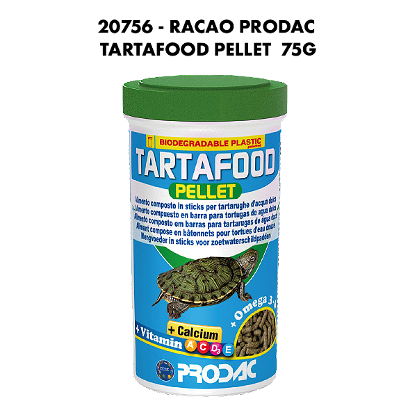 RACAO PRODAC TARTAFOOD PELLET 350G