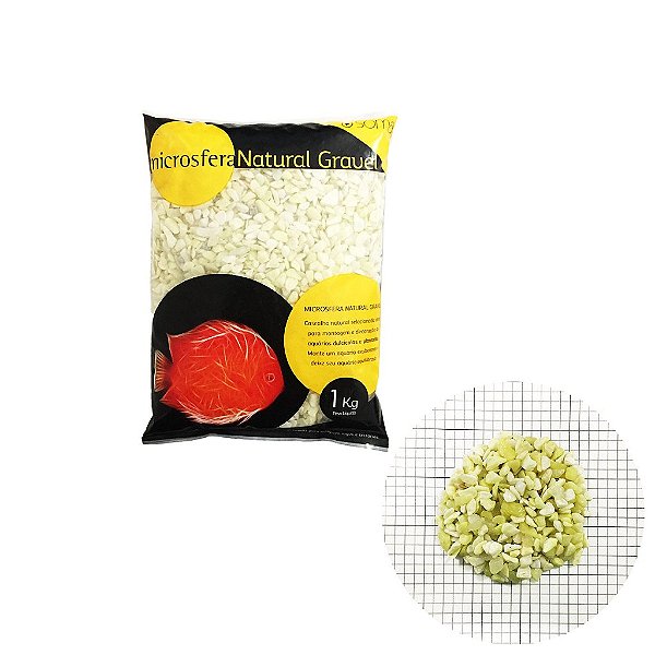 SUBSTRATO SOMA NATURAL GRAVEL BLOOD JADE YELLOW (4-6MM) -1KG