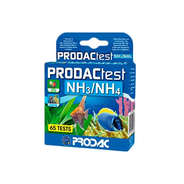 TESTE PRODAC AMÔNIA (NH3/NH4) - 65 TESTES (DOCE/MARINHO)