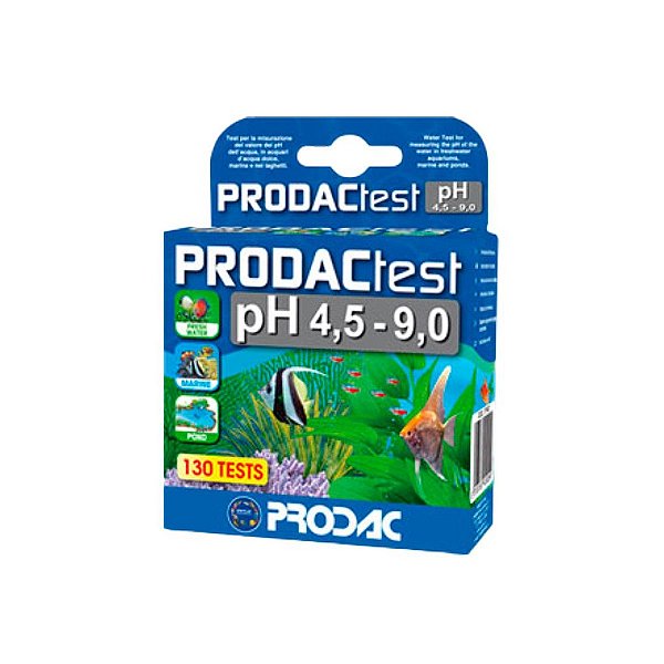 TESTE PRODAC PH (4.5 - 9.0) - 130 TESTES (DOCE/MARINHO)
