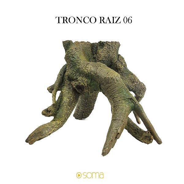 ENFEITE DE RESINA SOMA TRONCO RAIZ 06(20,5X16,5X14 CM)