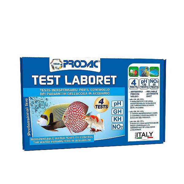 TESTE PRODAC LABORET (NITRITO, GH, KH E PH) - DOCE