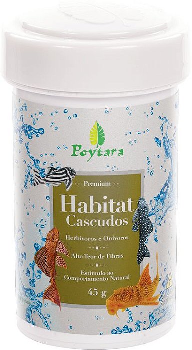 RACAO POYTARA HABITAT CASCUDO 45G