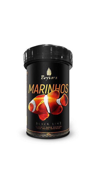 RACAO POYTARA  BLACK LINE MARINHOS PELLETS P  45G