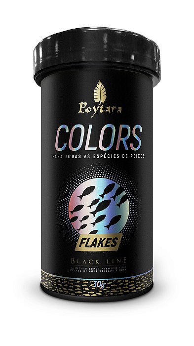 RACAO POYTARA  BLACK LINE COLORS FLAKES 30G