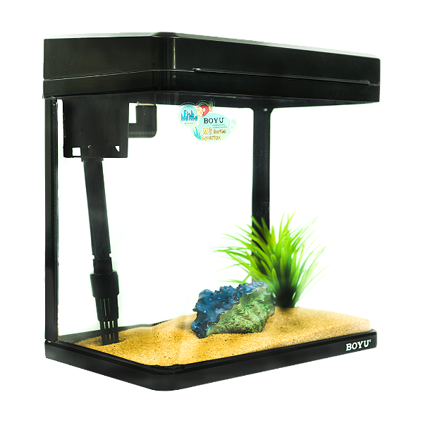 AQUARIO CURVO BOYU MS-220 7,5L PRETO 127V