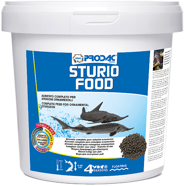 RACAO PRODAC CARNIVORES LARGE GRANULES (STURIO FOOD) 3KG