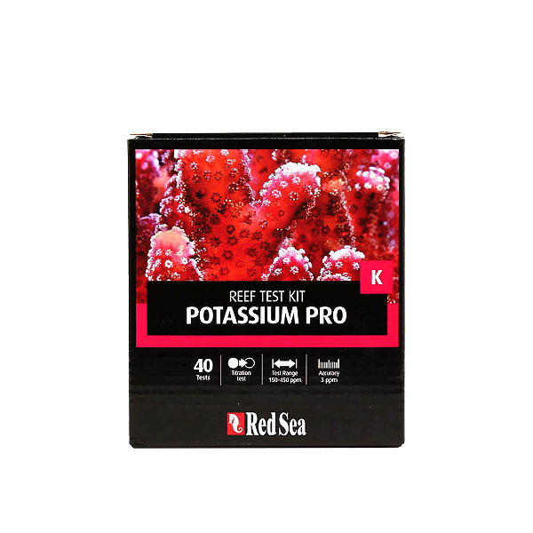 TESTE RED SEA REEF TEST KIT POTASSIUM PRO (K) - 40 TESTES