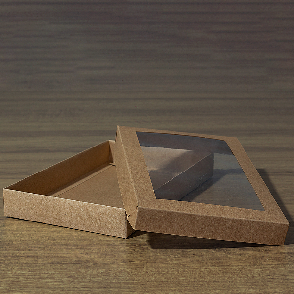 Caixa Kraft com Visor M (20 unidades)