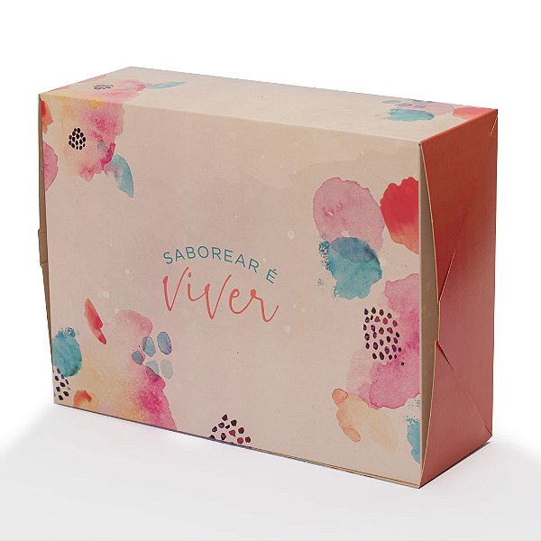 Caixa Basculante grande "Doce Afeto Rosa" (20 unidades)