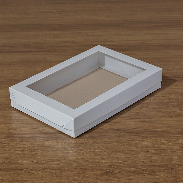 Caixa Branca com Visor P (20 unidades)