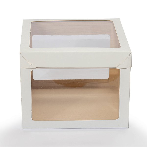 Caixa para Bento Cake com Visor (10 unidades)