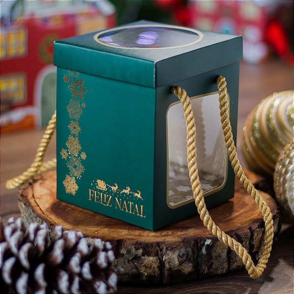 Caixa p/ mini panetone - Verde Encantado (20 unidades)