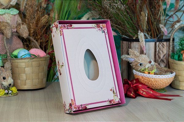 Caixa para ovo de Páscoa - Bunny Elegant rose (20 unidades)