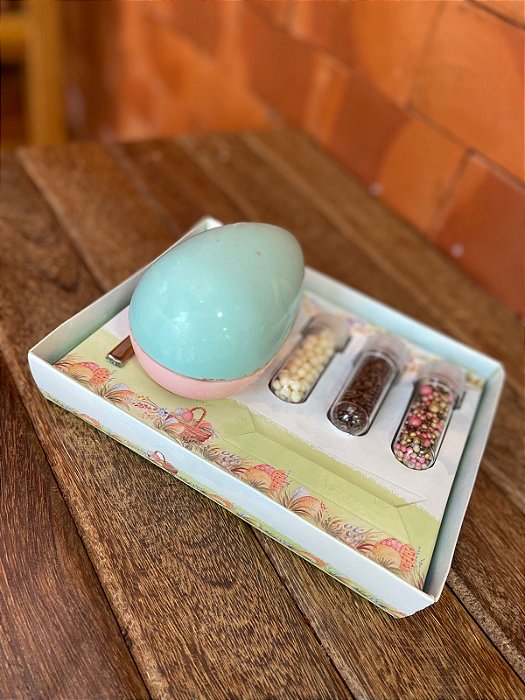 Caixa para mini confeiteiro de Páscoa - Caça aos ovos (20 unidades)