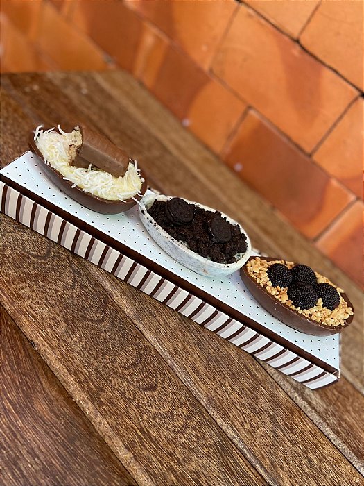 Caixa slim para três ovos - linha premium