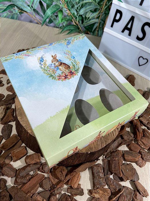 Caixa degustação para 6 mini ovos - Caça aos ovos (20 unidades)