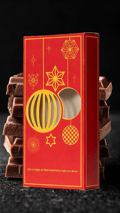 Caixa para barra de chocolate Natal Luz (10 unidades)