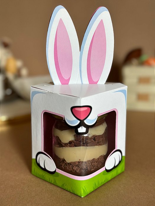 Caixa para bolo no pote rosa  - linha Infantil  (20 unidades)