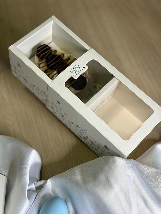 Caixa gaveta com visor - Coleção Blue (20 unidades)