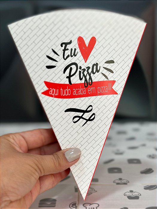 Caixa para fatia de pizza - coleção ótima ideia (10 unidades)