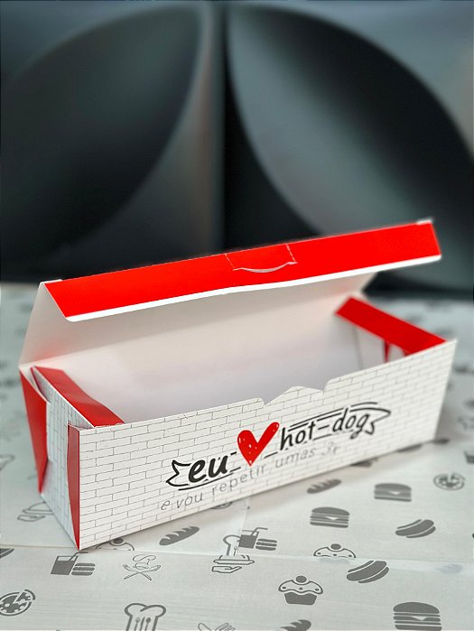 Caixa para hot dog - coleção ótima ideia (10 unidades)