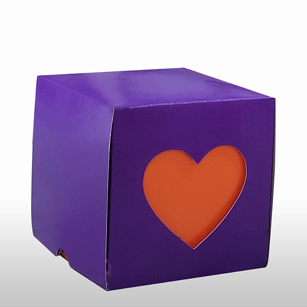 Caixa Coração vazado  "Meu Amor" (10 unidades)