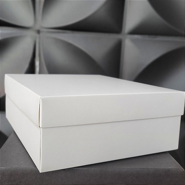 Caixa Lisa Branca 28x28x10 - (10 unidades)