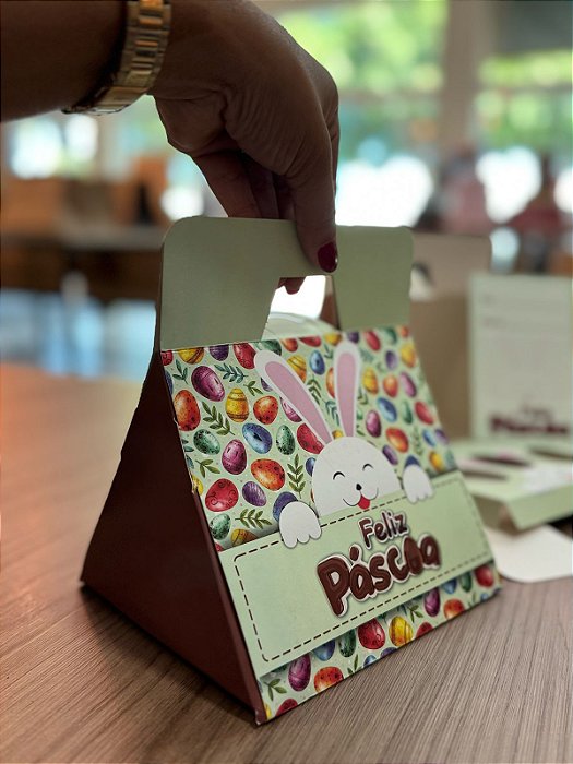 Caixa para 3 mini ovos - Coleção Alegria (20 unidades)