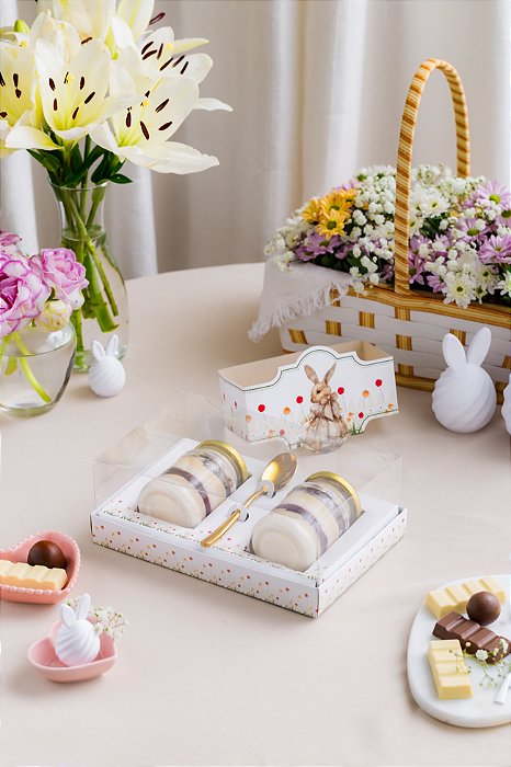 Caixa para 2 potes - Coleção Encanto Campestre (20 unidades)