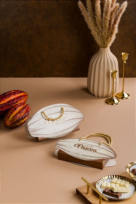 Caixa cacau para ovo tablete - Coleção Premium (20 unidades)