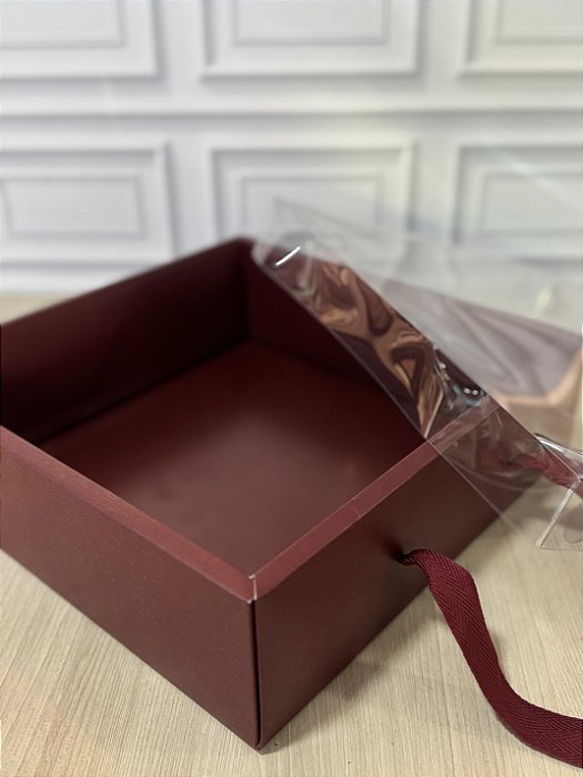 Caixa p/ Guirlanda - Coleção Encanto Bordô (20 unidades)