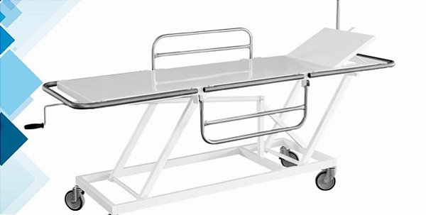 Carro maca com elevação de altura - até 250 kg