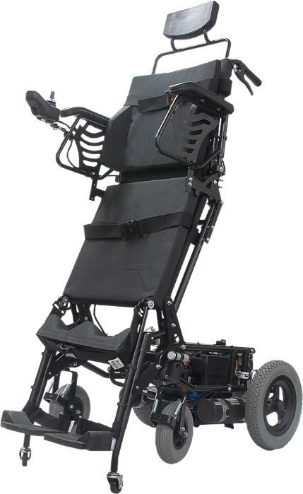 Cadeira de Rodas Stand up Motorizada ou Manual Preta Freedom