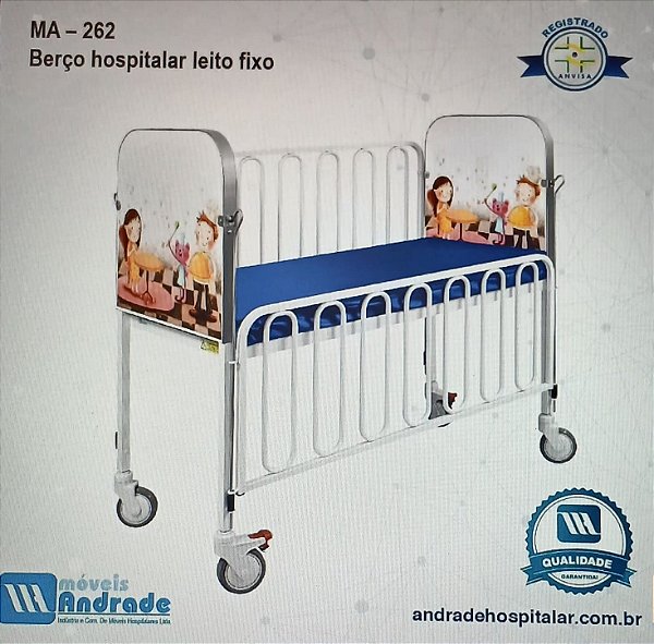 Berço hospitalar leito fixo - Móveis Andrade