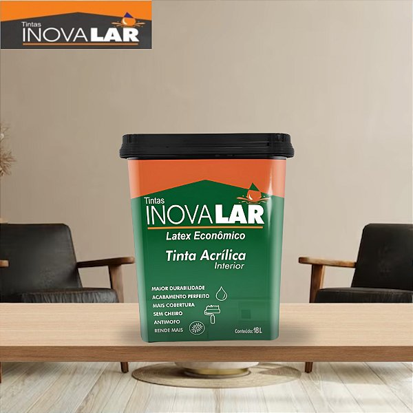 Tinta Acrílica Econômica Interior Antimofo Inovalar 18kg