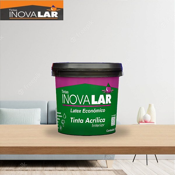Tinta Acrílica Econômica Interior Antimofo Inovalar 3,6l