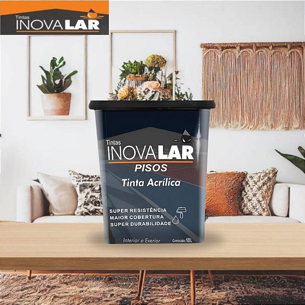 Tinta Piso Inovalar 18 Litros Premium Antimofo Sem Cheiro
