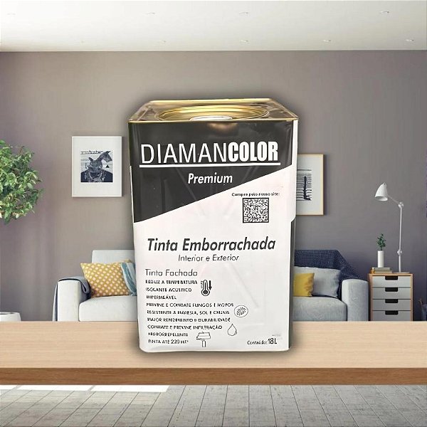 Tinta Emborrachada Borracha Líquida DIAMANCOLOR 18 Litros