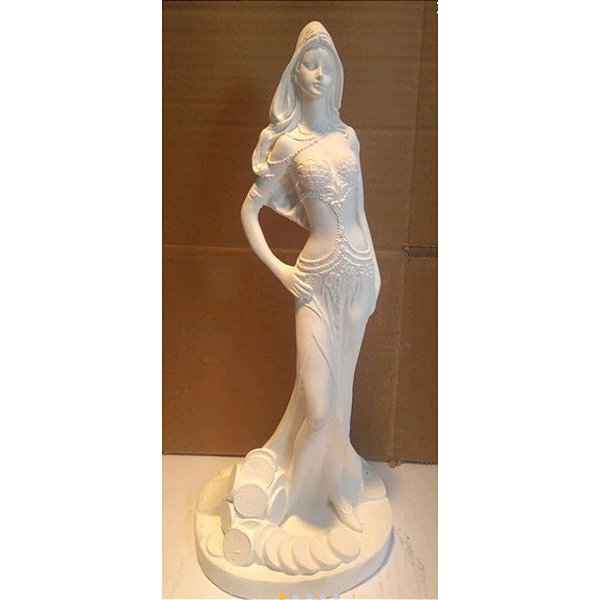 Cigana do Ouro 36cm Gesso Cru