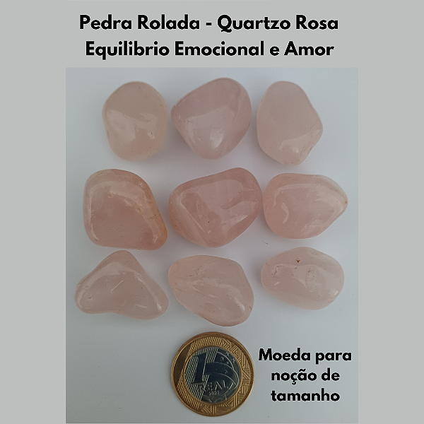 Pedra Rolada - Quartzo Rosa (Unidade)