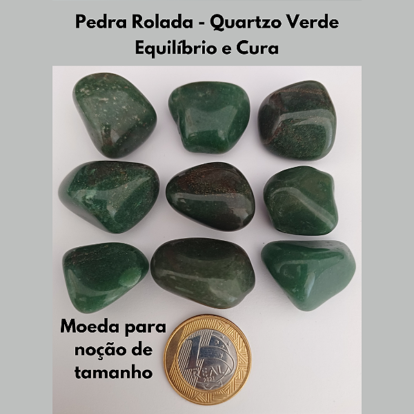 Pedra Rolada - Quartzo Verde (Unidade)