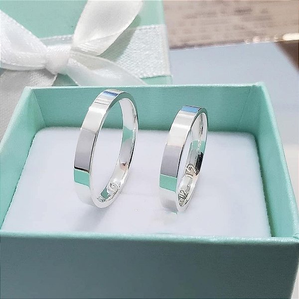 Aliança de compromisso lisa