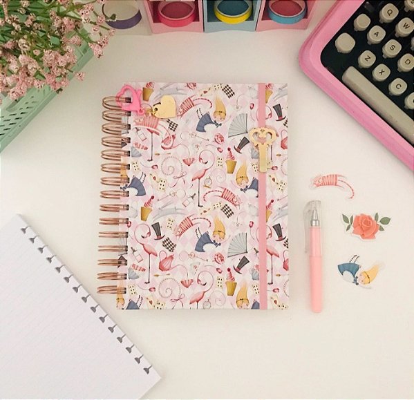 Caderno Wire-o Reposicionavel Alice