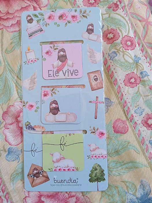 Kit 3 marcadores de página magnético Meu devocional