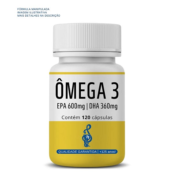 Ômega 3 1.000mg 120 cápsulas (Óleo de Peixe Prensado a Frio)