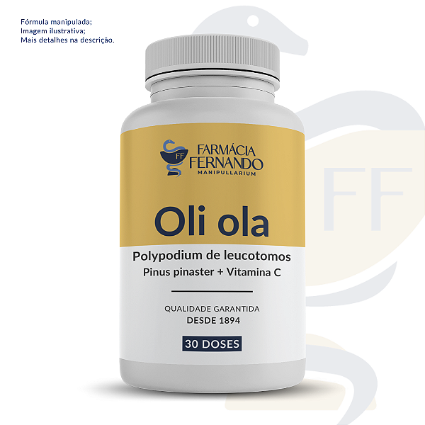 Oli ola 300mg + Pinus pinaster 50mg + Polypodium leucotomos 50mg 30 doses