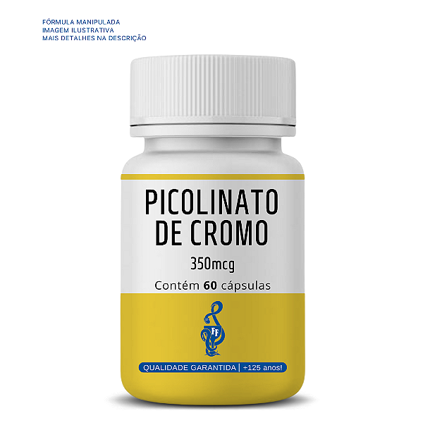 Picolinato de cromo 350mcg 60 doses