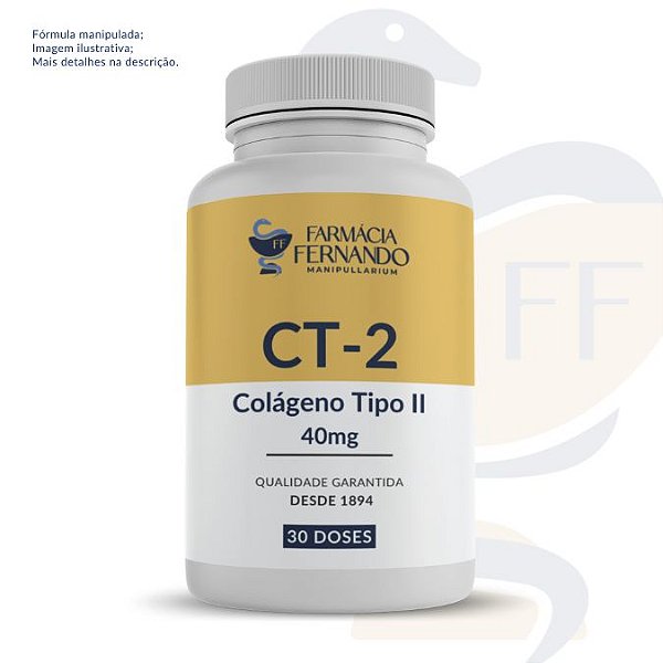 CT-2 Colágeno Tipo II 40mg 30 doses